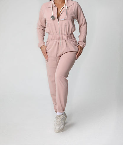 Blushin' Scrub Jumpsuit